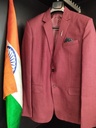 Maroon Textured Formal Blazer (Only Blazer)