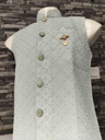 Lucknowi Nehru Jacket - Pista Green