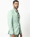 Pastel Green Textured Formal Blazer (Only Blazer)