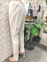 Cream Blended Cotton Chudidar - Off White