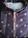Silk Sequence Embroidery Long Kurta with Astar Fabric - Purple