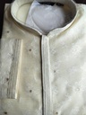 Silk Sequence Embroidery Long Kurta with Astar Fabric - Cream Design 2