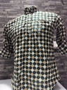 Short Kurta With Embroidery Tribal Print - Dark Green
