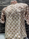 Short Kurta With Embroidery Tribal Print - Light Pink