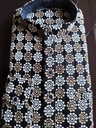 Short Kurta With Embroidery Tribal Print - Black Gold Design 1