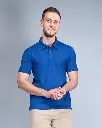 Polo Cobalt Solid Matt finish T-Shirt - Slim Fit with Pocket